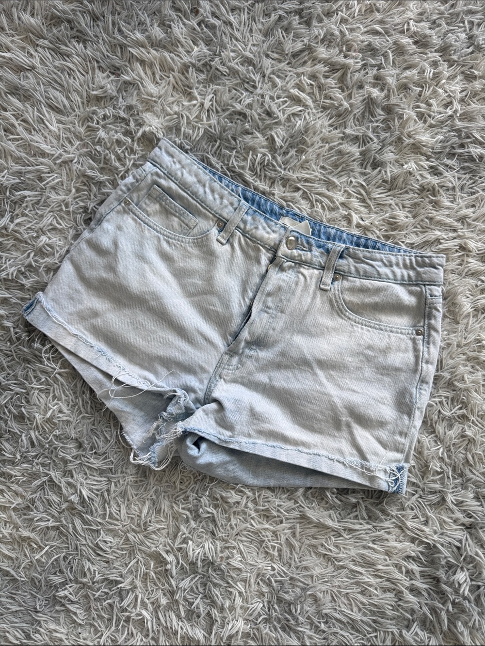 H&M Light Blue Denim Cutoff Shorts